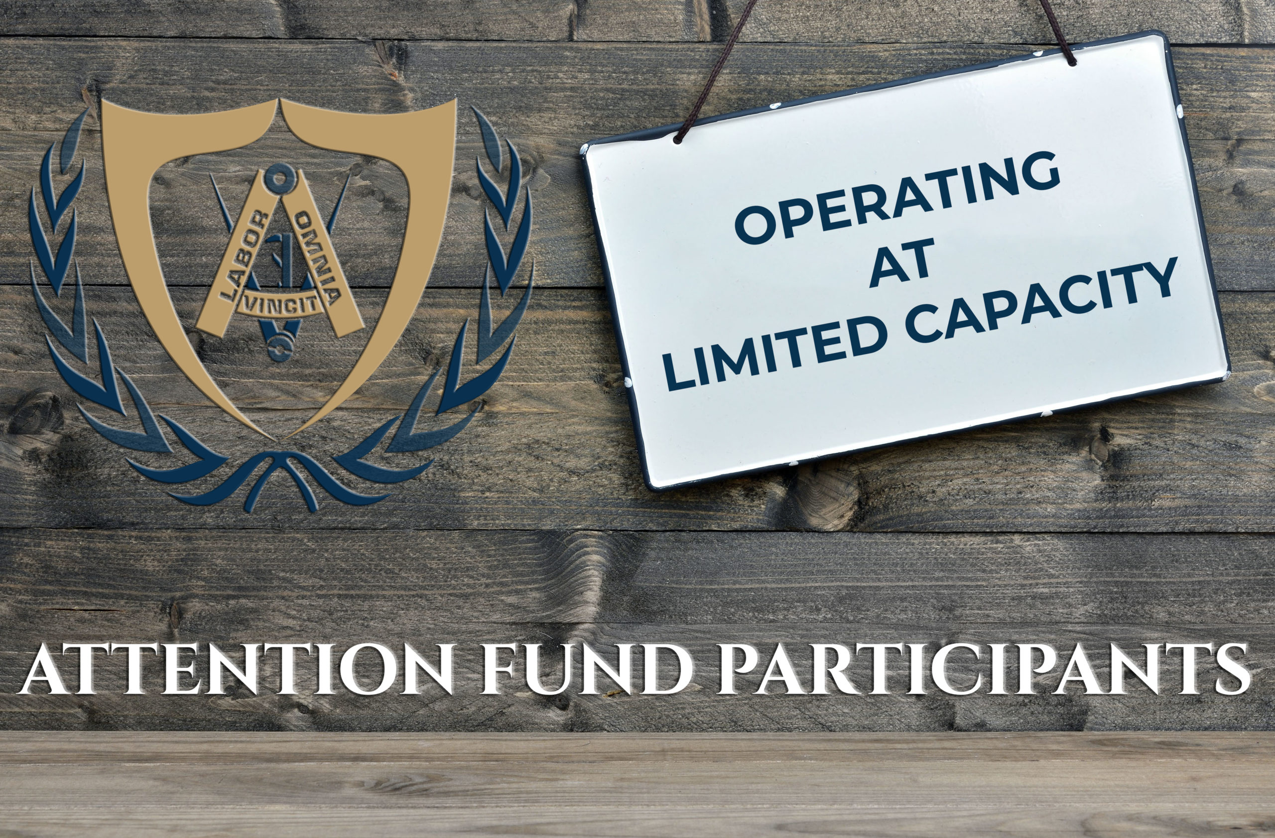 You are currently viewing Fund Office Operating at Limited Capacity Until Further Notice